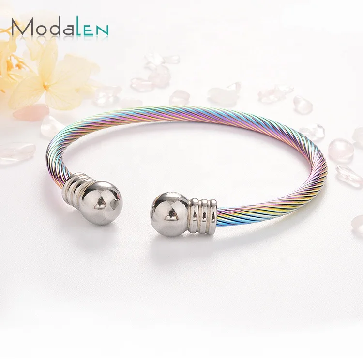 Modalen Multi Color Adjustable Bangle Man High Quality Thin Custom Bracelet, Gold/sliver
Modalen Multi Color Adjustable Bangle Man High Quality Thin Custom Bracelet, Gold/sliver