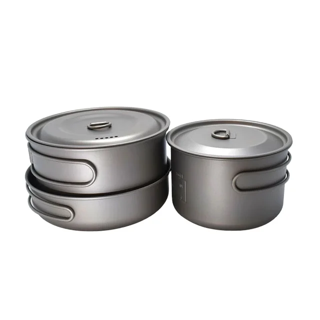 2900ml Outdoors Non-stick Camping Picnic Travel Titanium Cooking Pot With Lid with handle, Pure titanium color
2900ml Outdoors Non-stick Camping Picnic Travel Titanium Cooking Pot With Lid with handle, Pure titanium color