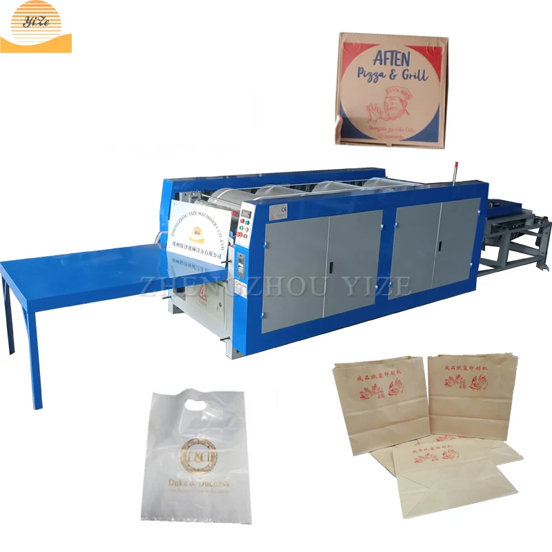 offset non woven pp plastic bag rice sacks paper kraft bag printer flexo nylon bag cardboard pizza box printing machine