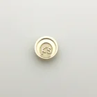 Brand Button Factory Making Custom Gold Logo Brand Stamped Metal Denim Jeans Button