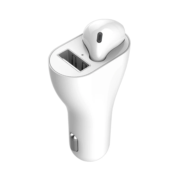 2 in 1 Combo Smart Car Charger Bluetooth Handfree Wireless Headset - ANKUX.COM
