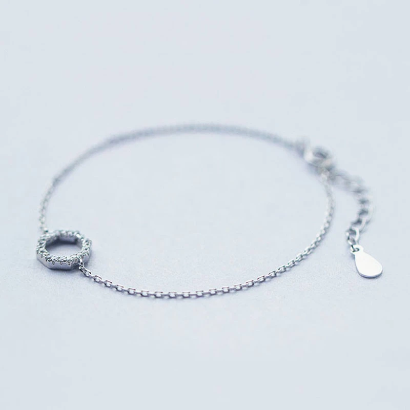 925 Sterling Silver CZ Crystal Circle Round Charm Bracelet For Women Wedding Jewelry Gift
925 Sterling Silver CZ Crystal Circle Round Charm Bracelet For Women Wedding Jewelry Gift