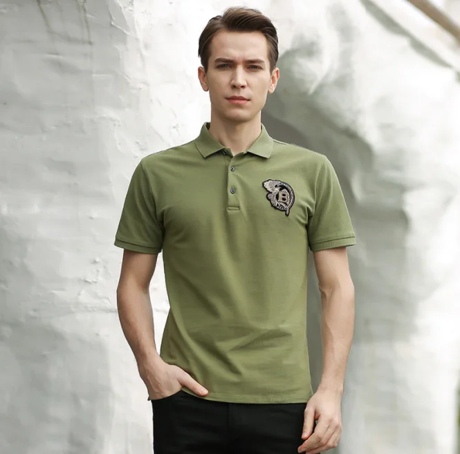 Wholesale 2021 NEW Clothes Men Knitted Tops Solid Color Short Sleeve Embroidered Top Breathable Sport Men's Polo Shirts, 4 colors
Wholesale 2021 NEW Clothes Men Knitted Tops Solid Color Short Sleeve Embroidered Top Breathable Sport Men's Polo Shirts, 4 colors