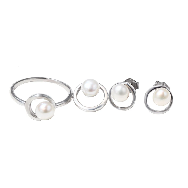 Newest Design Top Quality Jewelry Set Simple Wedding Natural Freshwater Pearl Sterling Silver Set
Newest Design Top Quality Jewelry Set Simple Wedding Natural Freshwater Pearl Sterling Silver Set