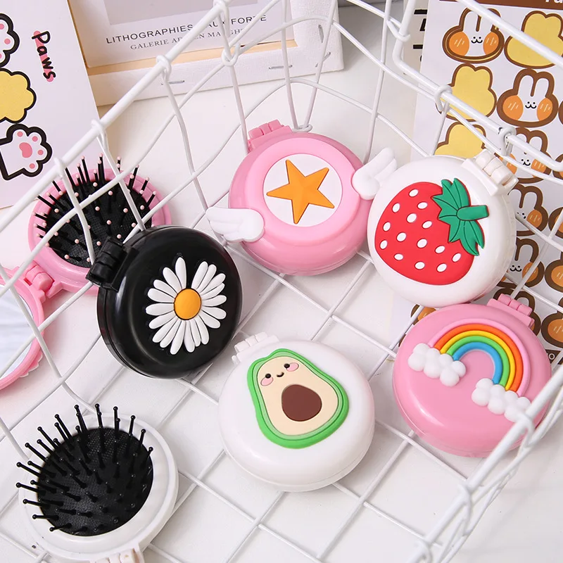 Cute Kids Portable Rainbow Combs with Mirror Children Foldable Cartoon Combs Hair Accessory, 14 colors
Cute Kids Portable Rainbow Combs with Mirror Children Foldable Cartoon Combs Hair Accessory, 14 colors