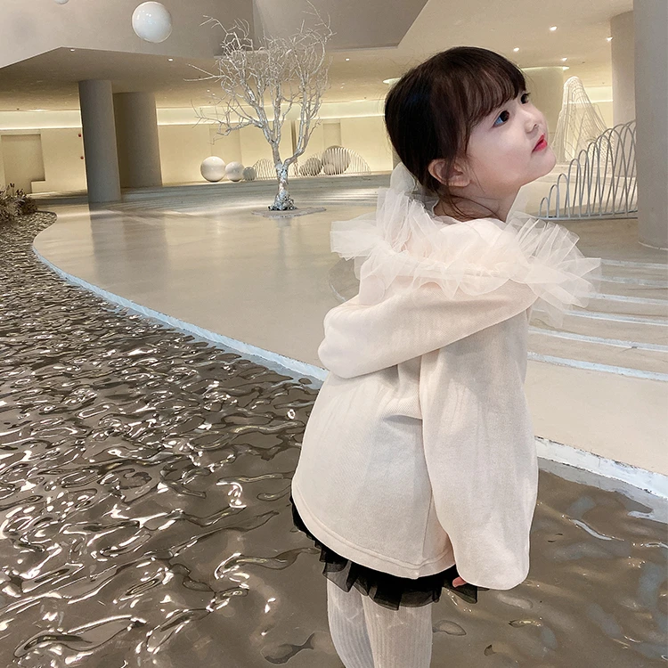 Q1041/Tweed brush plush/Knitted fabric breathable autumn mesh neck beautiful baby girl T shirts with hood
Q1041/Tweed brush plush/Knitted fabric breathable autumn mesh neck beautiful baby girl T shirts with hood