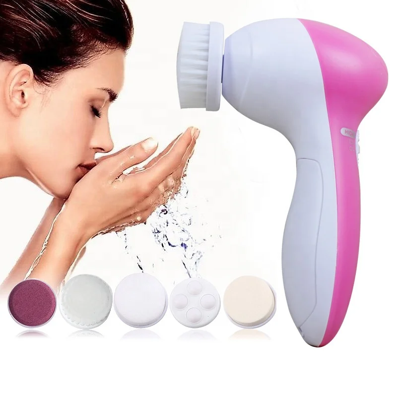 Portable Popular Hot Selling Beauty Care Massager Electric 5 in 1 Facial Cleaning Brush, Pink
Portable Popular Hot Selling Beauty Care Massager Electric 5 in 1 Facial Cleaning Brush, Pink
