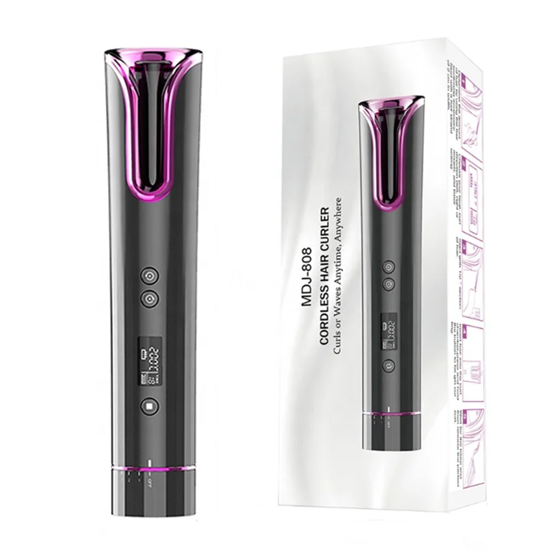 Wireless Portable Automatic Curling Iron Auto Rotating Electric Cordless Hair Curler Wand
Wireless Portable Automatic Curling Iron Auto Rotating Electric Cordless Hair Curler Wand