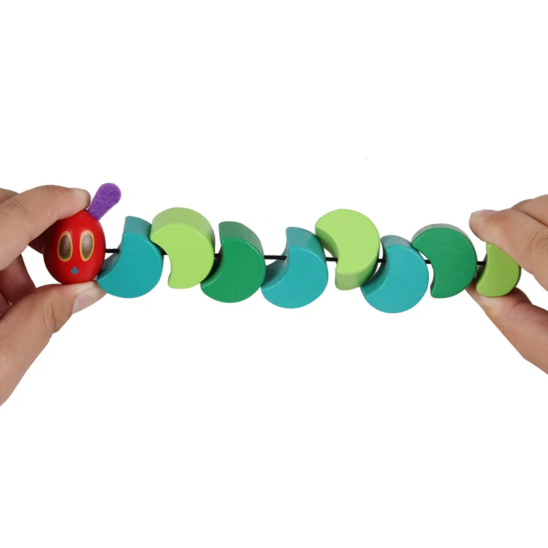 wooden hungry caterpillar toy