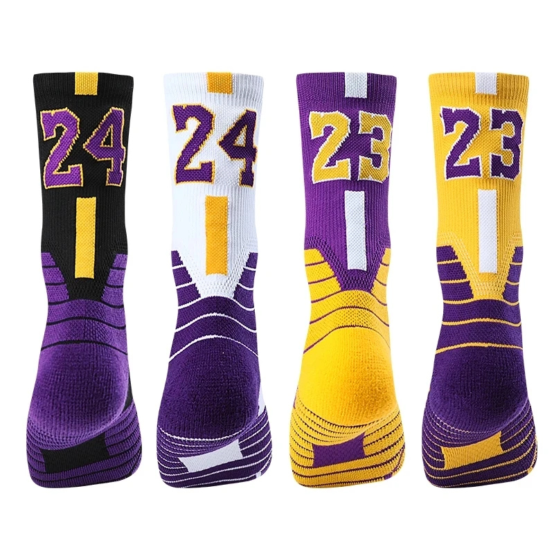 No23 No24 LA James KB LBJ Basketball Player Thick Sport Crew Towel Socks Digital Number Los Angeles Team Twenty Three Four Arrow
No23 No24 LA James KB LBJ Basketball Player Thick Sport Crew Towel Socks Digital Number Los Angeles Team Twenty Three Four Arrow