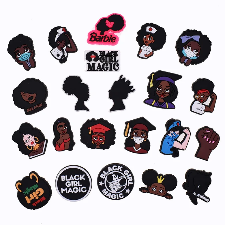 High quality black witch high-end soft pvc rubber lace charm wholesale customization Via DHL/Fedex
High quality black witch high-end soft pvc rubber lace charm wholesale customization Via DHL/Fedex