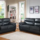 lestest 3seater stationary sofa sets for living room PU leather high quality