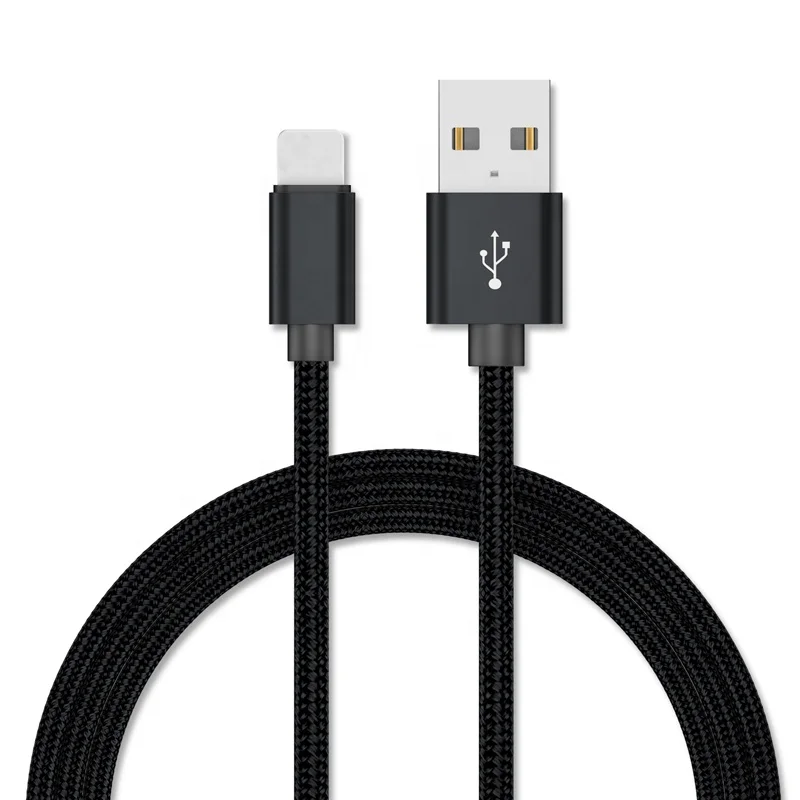 

Premium 0.2M 1M 2M 3M Nylon Braided Fast Charger Charging USB Data Cable For Apple iPhone Nylon Cable, Black,grey,gold,rose gold