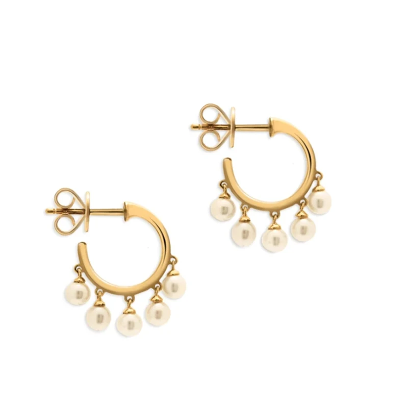 European and American Hot S925 sterling silver pearl all-match semi-circular Drop pearl earring
European and American Hot S925 sterling silver pearl all-match semi-circular Drop pearl earring