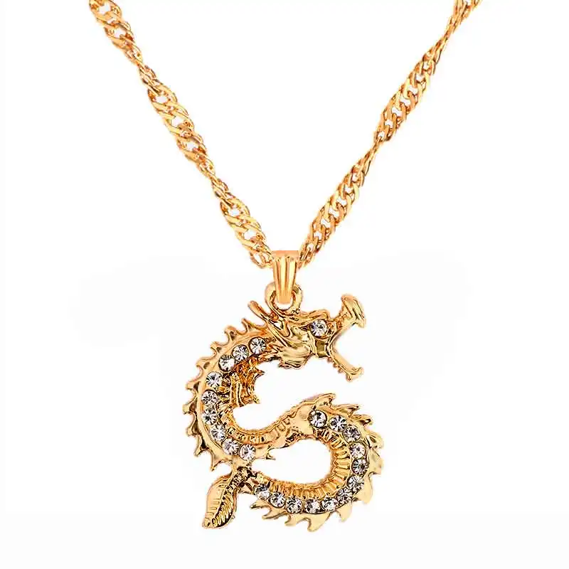 China Style Vintage Silver Gold Color Mosaics Crystal Dragon Necklace Rhinestone Jewelry Pendant Necklace, 2 colors
China Style Vintage Silver Gold Color Mosaics Crystal Dragon Necklace Rhinestone Jewelry Pendant Necklace, 2 colors