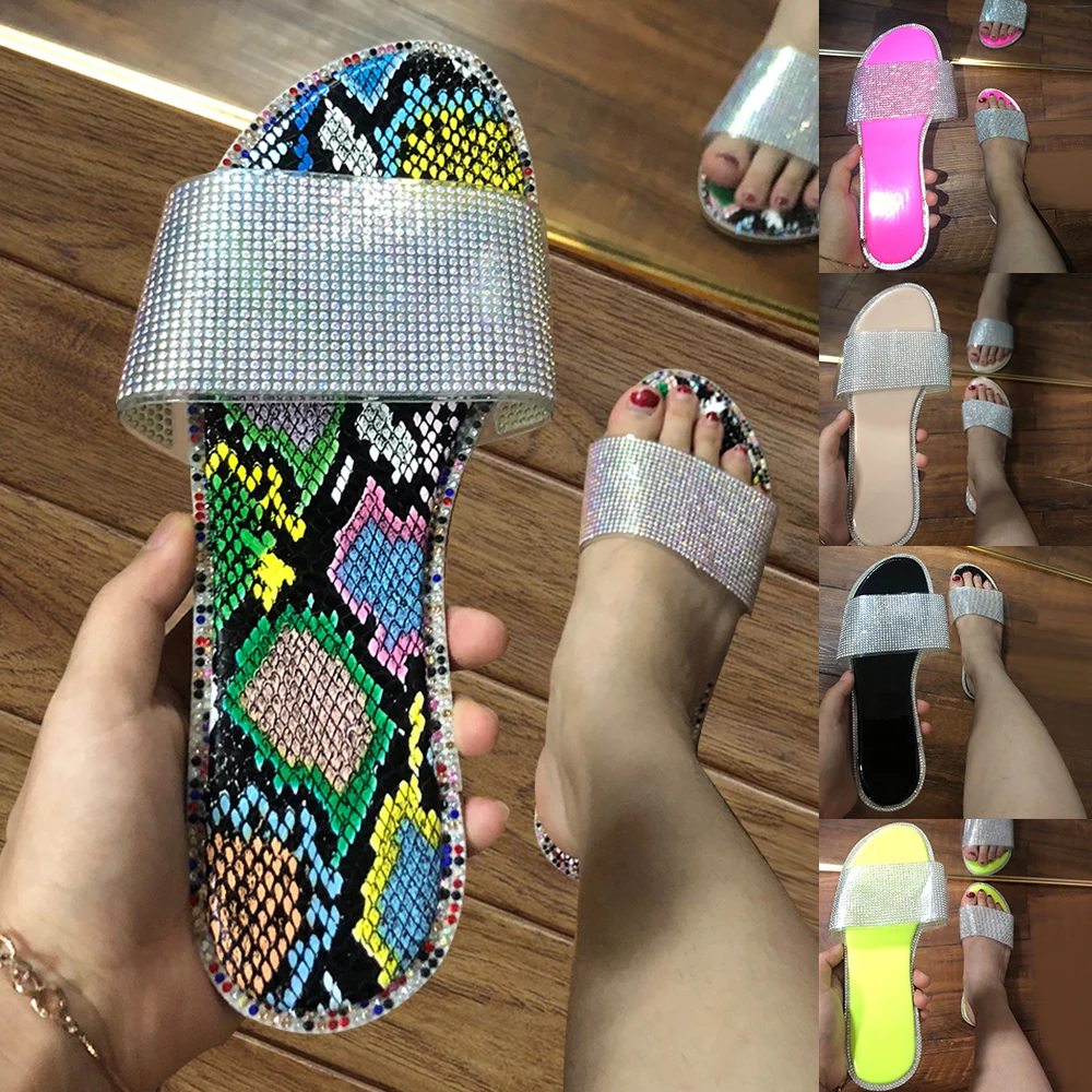 2021 Summer New Arrival Designer Womens Sandals Diamond Slippers Flat Slides With Rhinestone Casual Crystal Jelly Sandals Ladies
2021 Summer New Arrival Designer Womens Sandals Diamond Slippers Flat Slides With Rhinestone Casual Crystal Jelly Sandals Ladies