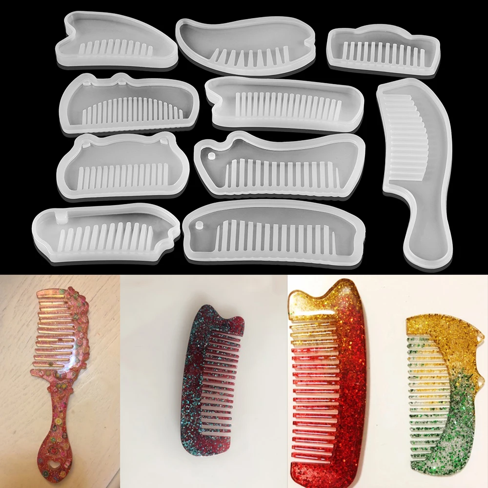 1pcs 3D Transparent Comb Series Silicone Mold Epoxy Resin Jewelry Making Cosmetic Tools DIY Hand Craft, As shown
1pcs 3D Transparent Comb Series Silicone Mold Epoxy Resin Jewelry Making Cosmetic Tools DIY Hand Craft, As shown