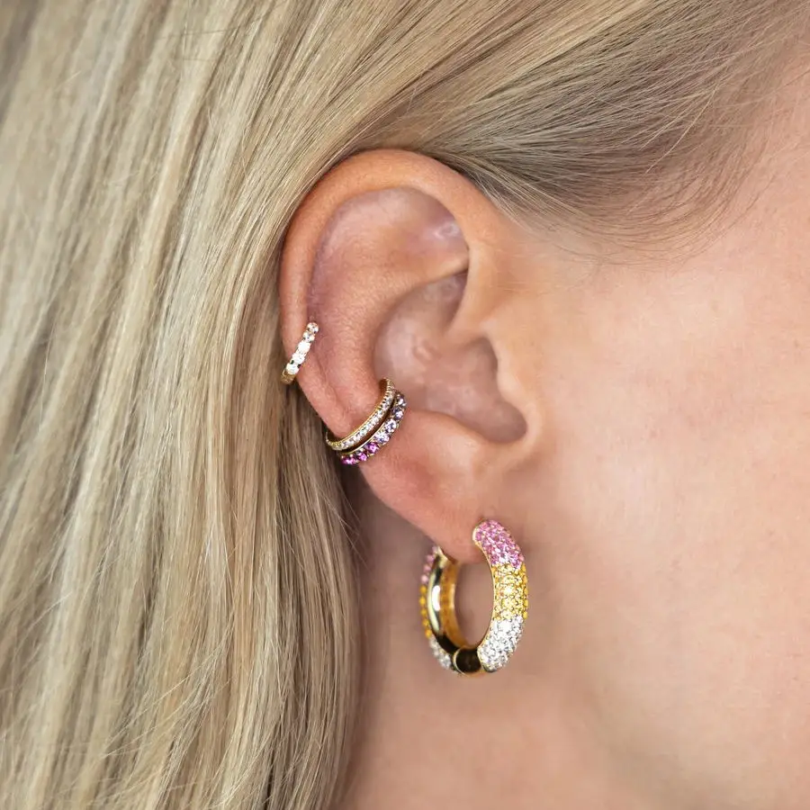 rainbow colorful zircon micro pave cz small hoop earring for women, Picture
rainbow colorful zircon micro pave cz small hoop earring for women, Picture