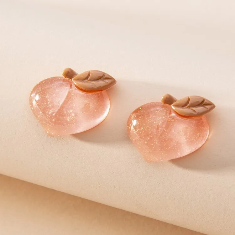 Acrylic Earrings Funny Sweet Summer Style Cute Fruit Peach Fashion Stud Earrings For Woman Girl Lovely Party Jewelry Gift, Yellow
Acrylic Earrings Funny Sweet Summer Style Cute Fruit Peach Fashion Stud Earrings For Woman Girl Lovely Party Jewelry Gift, Yellow