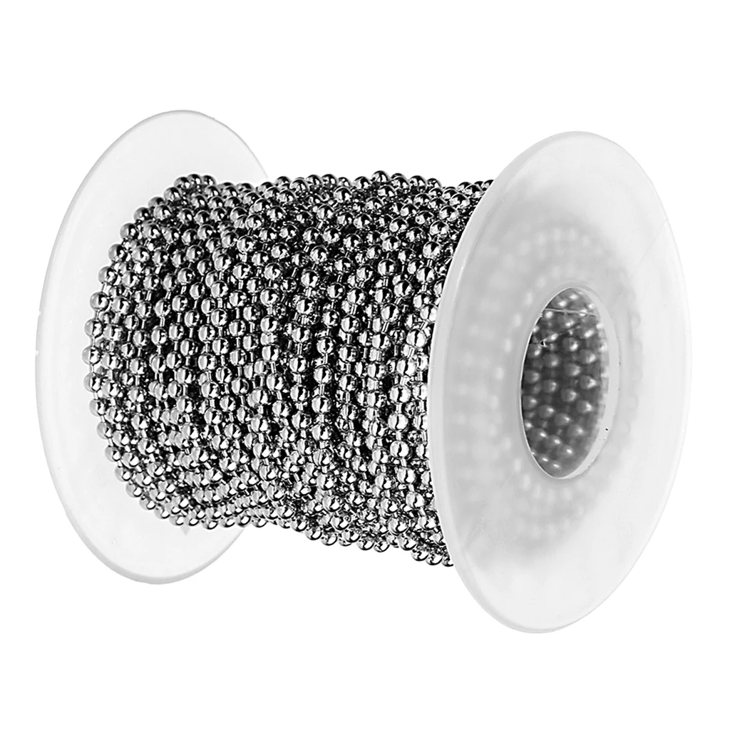 Top Quality 304 Stainless Steel Round Bead Ball Chain for Making Necklace Dog Tag, Silver,gold,rose gold colorful
Top Quality 304 Stainless Steel Round Bead Ball Chain for Making Necklace Dog Tag, Silver,gold,rose gold colorful