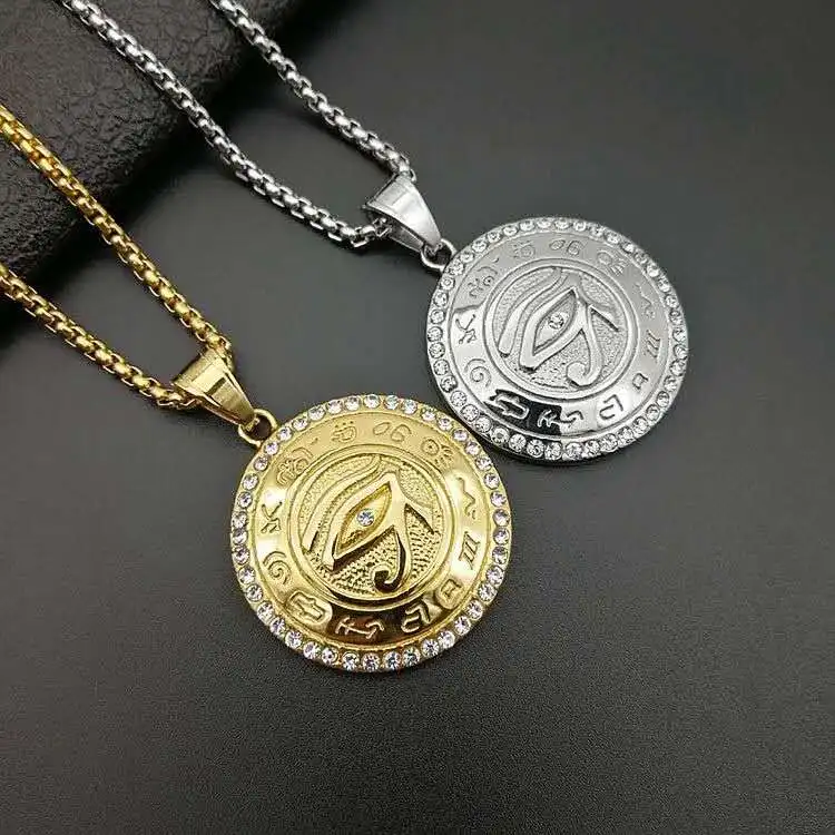 The Eye of Horus Necklace Stainless Steel 10 Years Factory Custom Modern Gold Necklace for Women Pendant Necklaces Link Chain
The Eye of Horus Necklace Stainless Steel 10 Years Factory Custom Modern Gold Necklace for Women Pendant Necklaces Link Chain