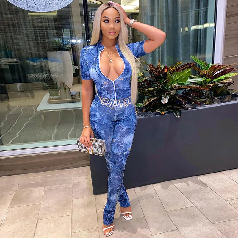 Free Shipping R02063 - Women Fashion Bodycon Short Sleeve Printed One Piece Jumpsuits
Free Shipping R02063 - Women Fashion Bodycon Short Sleeve Printed One Piece Jumpsuits