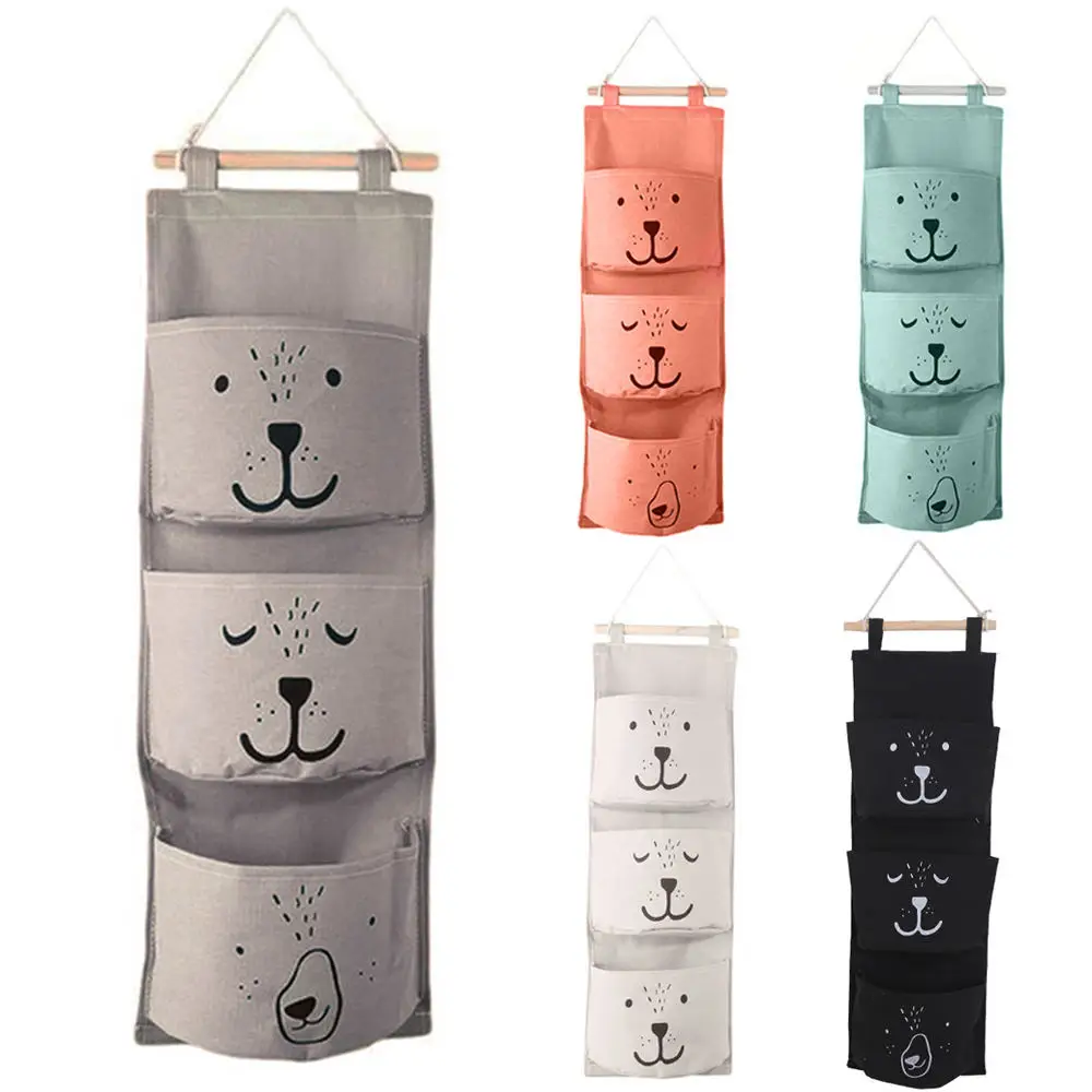 Hanging Storage Bag Children Room Pouch Home Decor 3 Pockets Cute Wall Mounted Storage Bag Closet Organizer Clothes
Hanging Storage Bag Children Room Pouch Home Decor 3 Pockets Cute Wall Mounted Storage Bag Closet Organizer Clothes