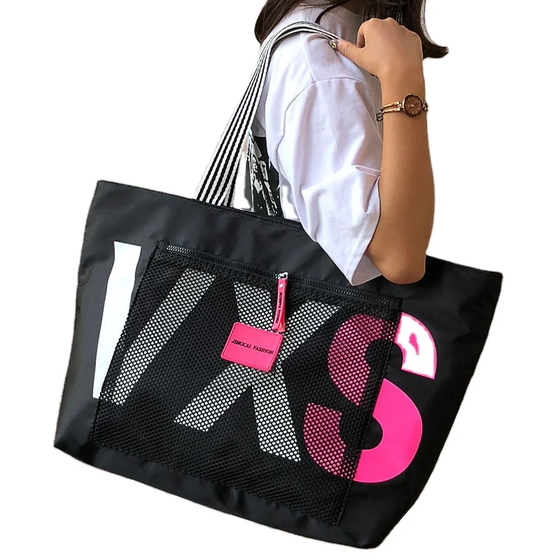 Ins 2021 New Arrivals Letter Women Shoulder Bags Trendy Waterproof Tote Beach Bag Large Capacity Female Travel Shopping bags
Ins 2021 New Arrivals Letter Women Shoulder Bags Trendy Waterproof Tote Beach Bag Large Capacity Female Travel Shopping bags