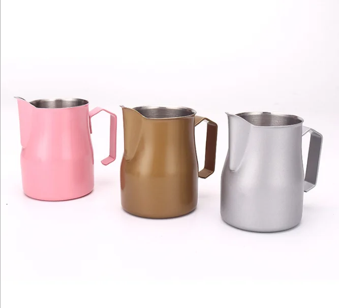Stainless Steel Milk Pot/Coffee Foam Cup Pitcher/Creamer Pitcher Pull Flower Cup 
Stainless Steel Milk Pot/Coffee Foam Cup Pitcher/Creamer Pitcher Pull Flower Cup