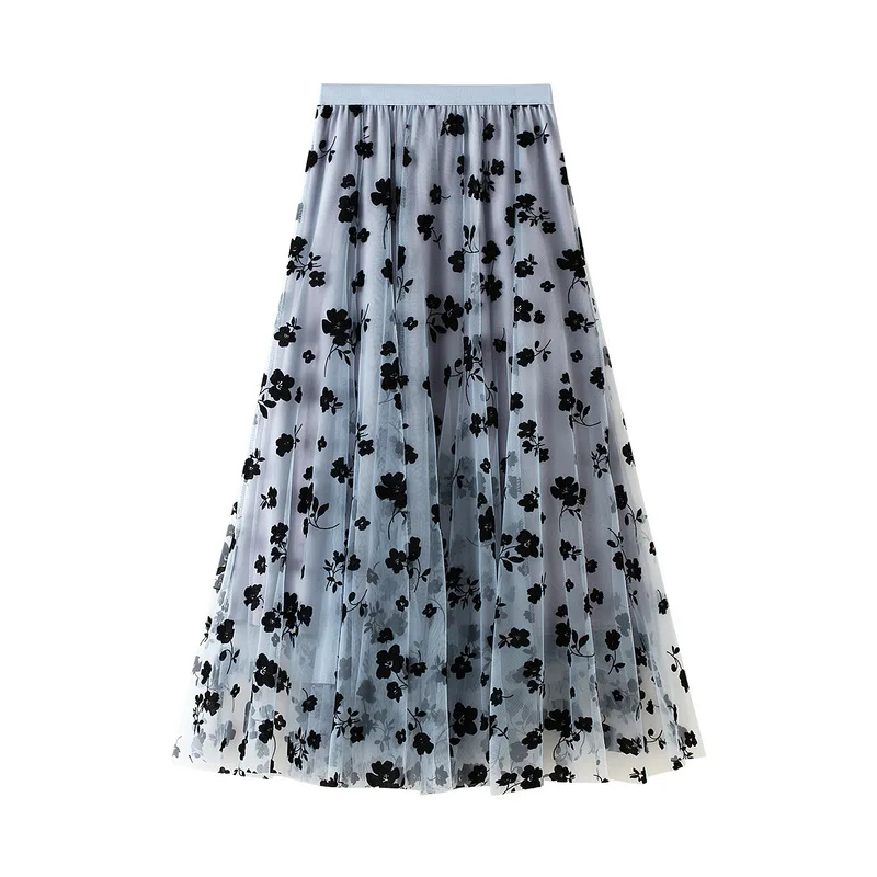 2021 new arrivals Women's mid-length slim drape skirt pleated skirt flocked mesh skirt
2021 new arrivals Women's mid-length slim drape skirt pleated skirt flocked mesh skirt