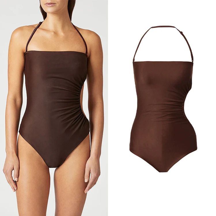 Chic Fashionable Plain 2021 Bodysuits Women Beach Wear Cut-Out Brown Sexy Bodysuits For Women
Chic Fashionable Plain 2021 Bodysuits Women Beach Wear Cut-Out Brown Sexy Bodysuits For Women