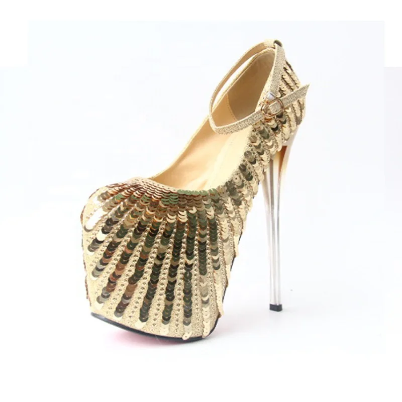 Women's Sexy Platform Round Toe T-Cross Straps Ultra Thin Heels High Heeled 20cm Pumps Shoes, Black and glod
Women's Sexy Platform Round Toe T-Cross Straps Ultra Thin Heels High Heeled 20cm Pumps Shoes, Black and glod