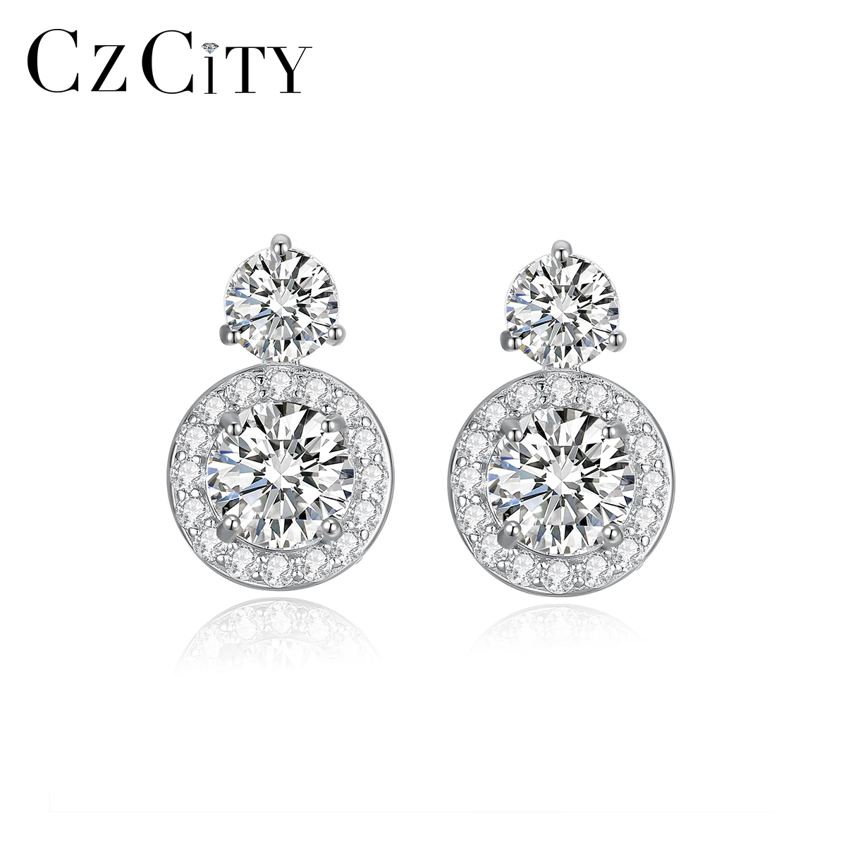 CZCITY New D Vss Moissanite Sterling Silver Small Earing Elegant Classic Round 925 Diamond Stud Earring
CZCITY New D Vss Moissanite Sterling Silver Small Earing Elegant Classic Round 925 Diamond Stud Earring