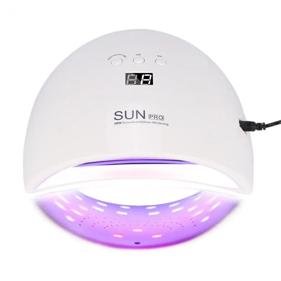 SUN PRO 48W LED Nail Dryer UV Lamp Double Leds Light Smart Sensor Nail Lamp Curing 30/60/90s Nail Polish Machine
SUN PRO 48W LED Nail Dryer UV Lamp Double Leds Light Smart Sensor Nail Lamp Curing 30/60/90s Nail Polish Machine