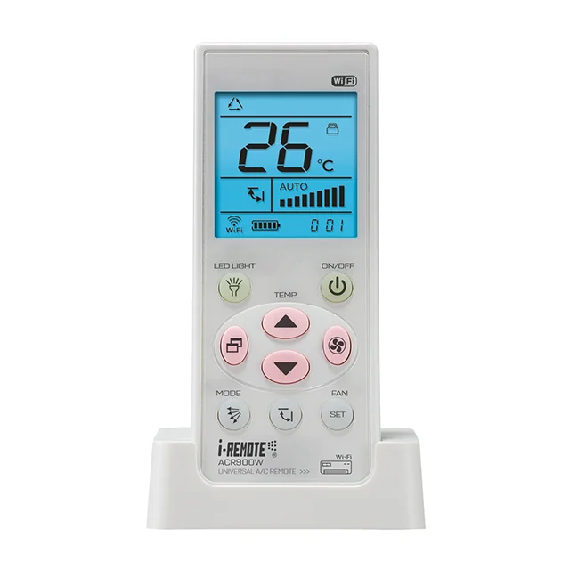 i-remote ACR900W wifi smart universal air conditioner remote control with backlight Led screen
i-remote ACR900W wifi smart universal air conditioner remote control with backlight Led screen