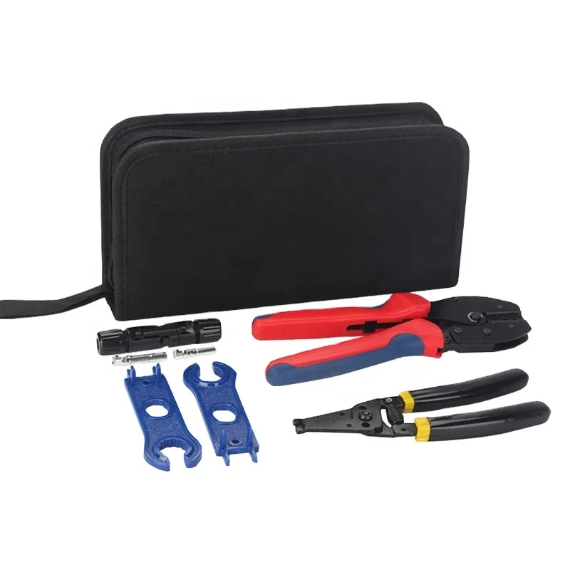Solar PV crimping tool kit for 2.5/4/6 square mm cable Crimping/Cutting/Stripping tools
Solar PV crimping tool kit for 2.5/4/6 square mm cable Crimping/Cutting/Stripping tools