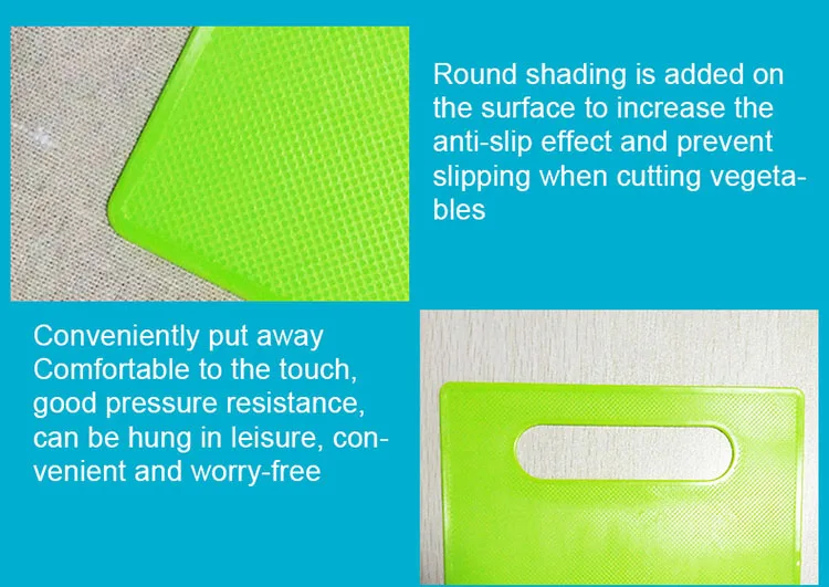 online Best Seller Product Eco-friendly Kitchen Accessories Fruit and Vegetable PP Cutting Board Kitchen Plastic Chopping Board 