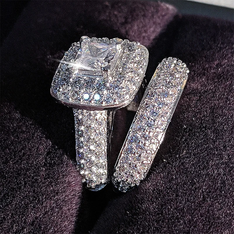 2020 Hot Sale Trendy Luxury Alloy Wedding Ring Set Band For Bridal Girls And Women Lady Love Couple Pair Jewelry
2020 Hot Sale Trendy Luxury Alloy Wedding Ring Set Band For Bridal Girls And Women Lady Love Couple Pair Jewelry