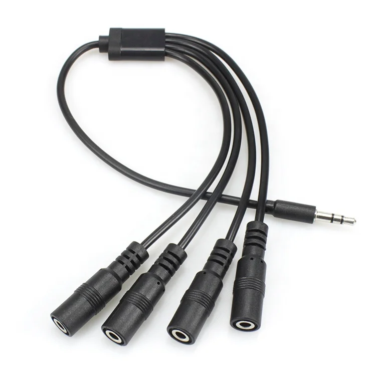 3.5mm splitter cable 1 to 4 Stereo Splitter Stereo Audio Y Splitter 4 Female to 1Male Cable Adapter
3.5mm splitter cable 1 to 4 Stereo Splitter Stereo Audio Y Splitter 4 Female to 1Male Cable Adapter