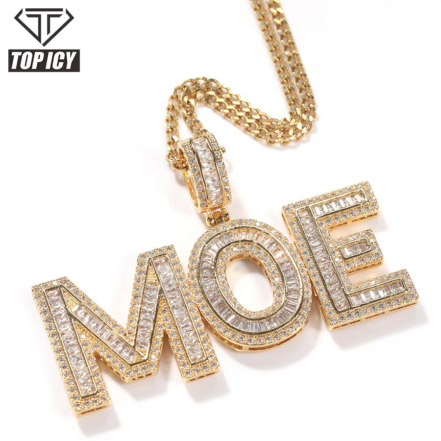 Hiphop Jewelry Square Cut Name Pendants for Necklace Iced Out Initial Name Necklace 
Hiphop Jewelry Square Cut Name Pendants for Necklace Iced Out Initial Name Necklace