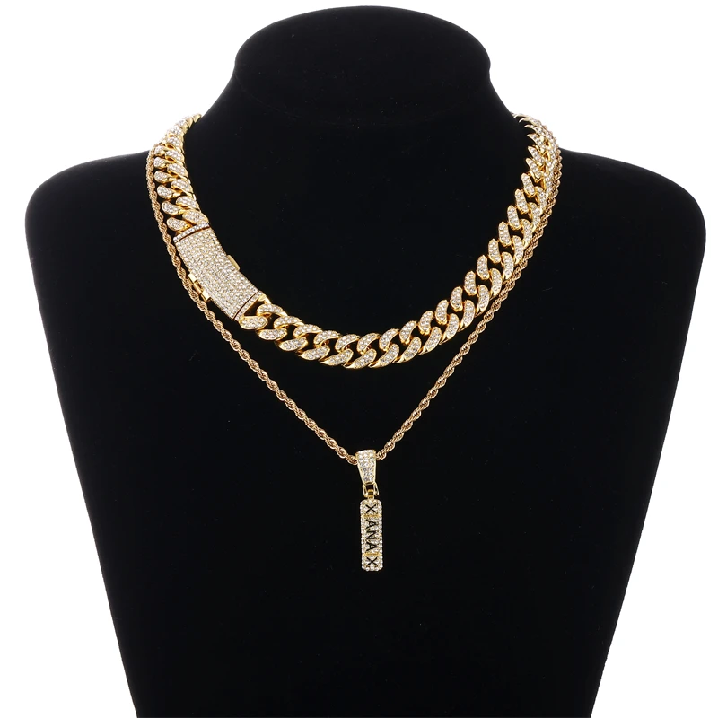 Fashion Simple Luxury Pendant Necklace Jewelry Alloy Gold Plated Zircon Bar Necklace
Fashion Simple Luxury Pendant Necklace Jewelry Alloy Gold Plated Zircon Bar Necklace