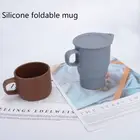 Reusable Heat-resistant Foldable Food Grade Silicone Coffee Mug Collapsible Travel Mugs