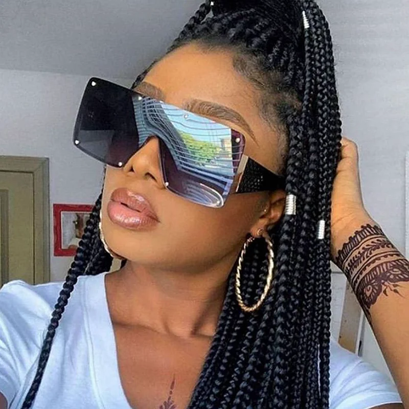 Oversized Fashion Women Men Shades Sunglasses High Quality Hot Selling Luxury Trend Gradient Color Glasses UV400, Show on the photo
Oversized Fashion Women Men Shades Sunglasses High Quality Hot Selling Luxury Trend Gradient Color Glasses UV400, Show on the photo