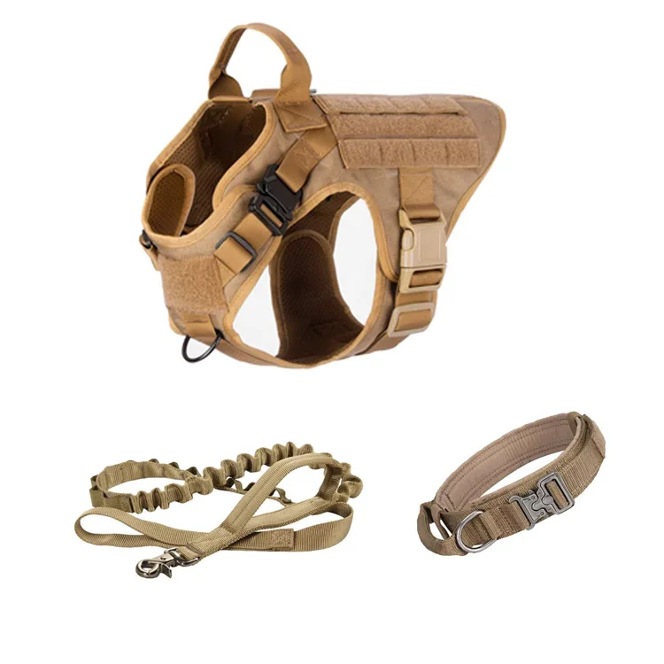 Adjustable Nylon Dog Collar and Leash Set Strong Wear-resistant Military Dog Tactical Harness
Adjustable Nylon Dog Collar and Leash Set Strong Wear-resistant Military Dog Tactical Harness
