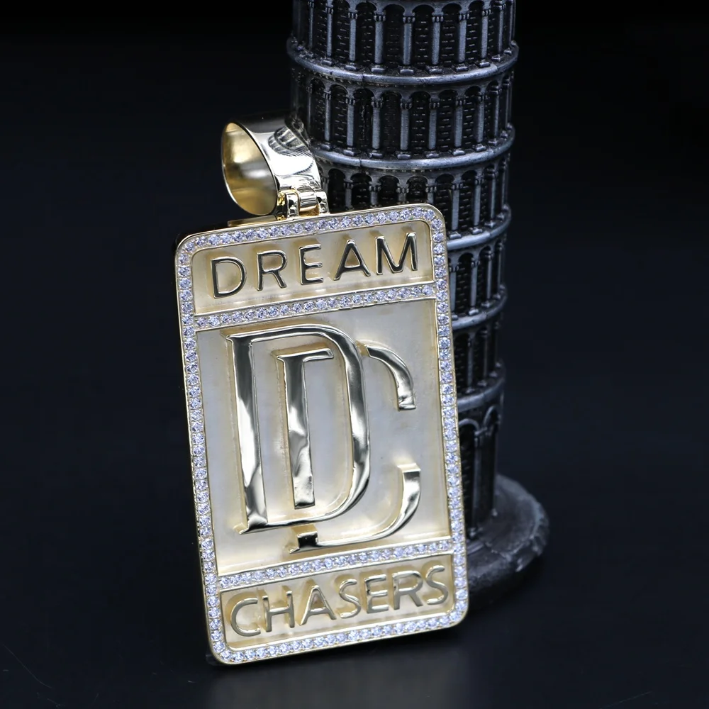 Sterling Silver 925 Luxury Custom Dream Chaser Pendant Iced Out Name Jewelry Pendants, 14k gold
Sterling Silver 925 Luxury Custom Dream Chaser Pendant Iced Out Name Jewelry Pendants, 14k gold
