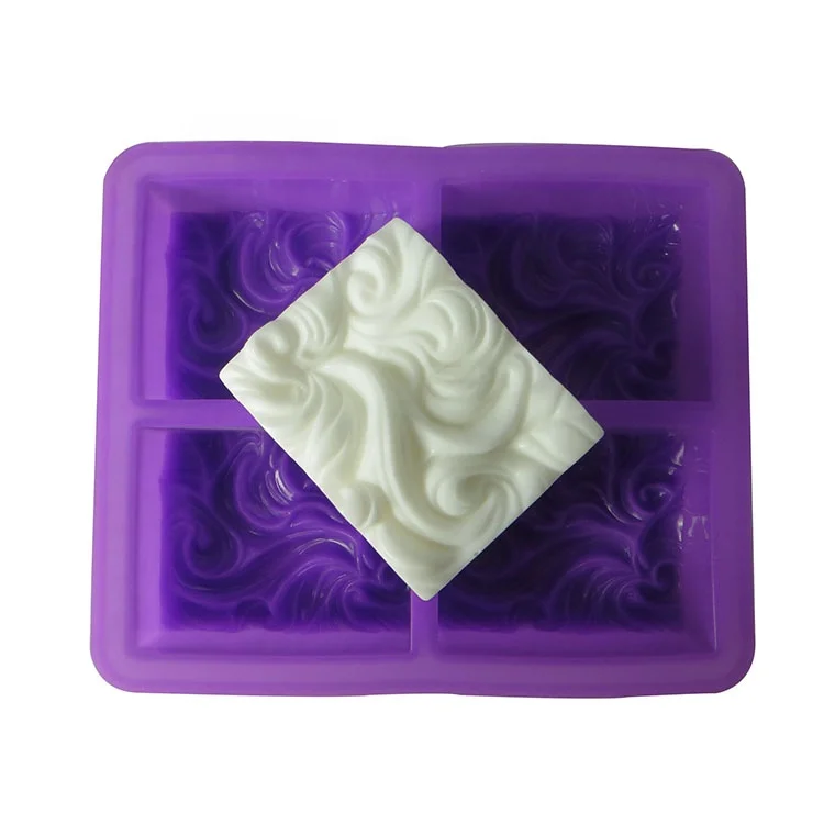 Abstract Pattern 4 Cavities DIY Silicone Soap Mold Wave Rectangular Soap Silicone Mold for handmade soap Making, Blue or custom color
Abstract Pattern 4 Cavities DIY Silicone Soap Mold Wave Rectangular Soap Silicone Mold for handmade soap Making, Blue or custom color