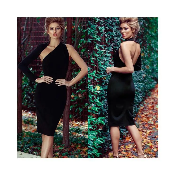 2020 Fashion Casual Women High Waist Clothing Sexy Black Bodycon Midi Dress, Picture color
2020 Fashion Casual Women High Waist Clothing Sexy Black Bodycon Midi Dress, Picture color