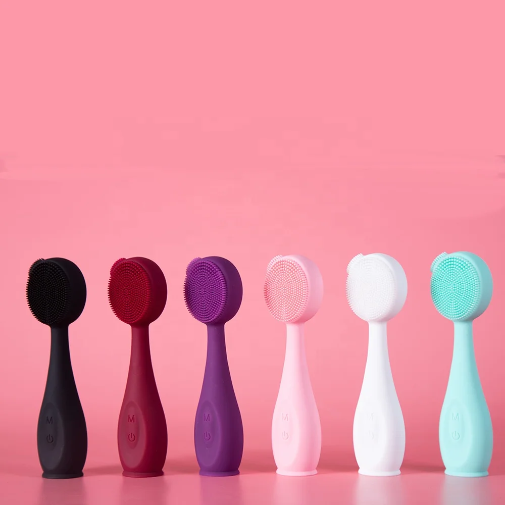 Natural jade body safety medical grade silicone heating and vibration cleansing face brush
Natural jade body safety medical grade silicone heating and vibration cleansing face brush
