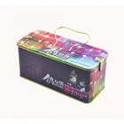 Product Tins Decorative Metal Candy Rectangular Silver Product Tins With Handle