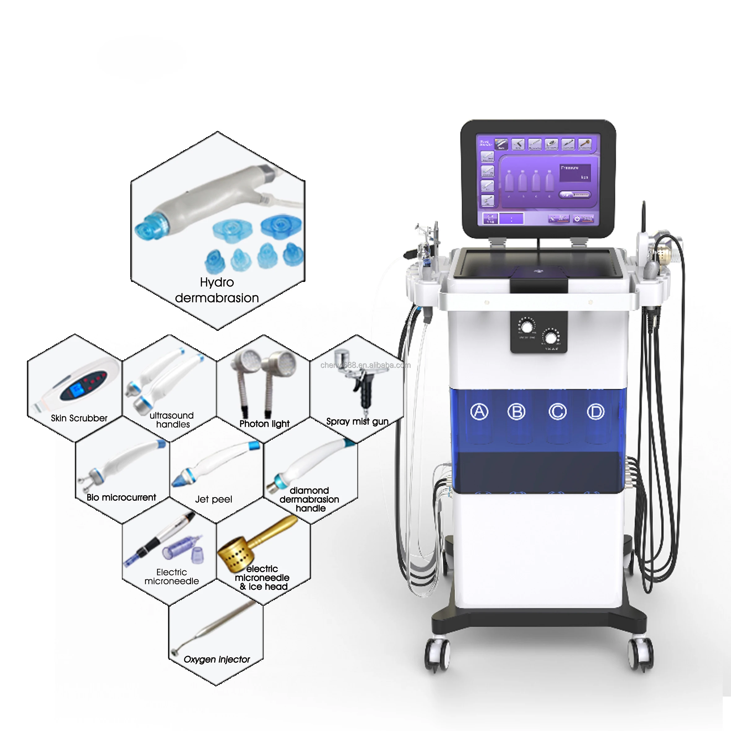 10 In 1 Multifunctional Oxygen Hydra Water facial Dermabrasion hydro wonder Machine 11 in 1
10 In 1 Multifunctional Oxygen Hydra Water facial Dermabrasion hydro wonder Machine 11 in 1
